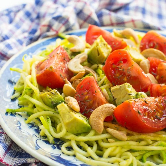 Avocado Zucchini Salad