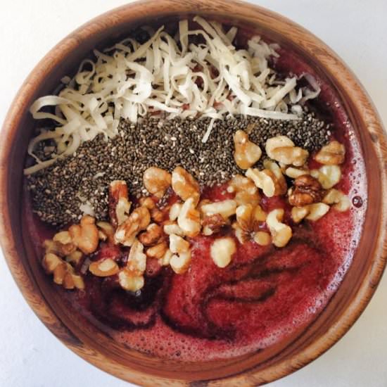 Chocolate Strawberry Smoothie Bowl