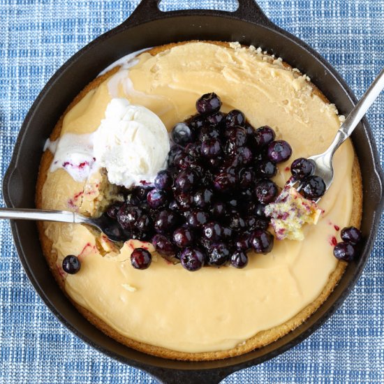 Yellow Cake with Blueberries