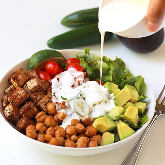 Spicy Chickpea Burrito Bowl