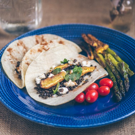 Roasted Carrot and Lentil Tacos