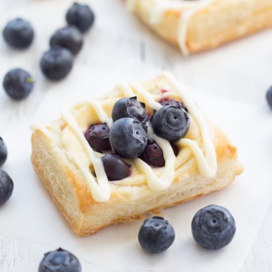 Blueberry Cream Cheese Danish