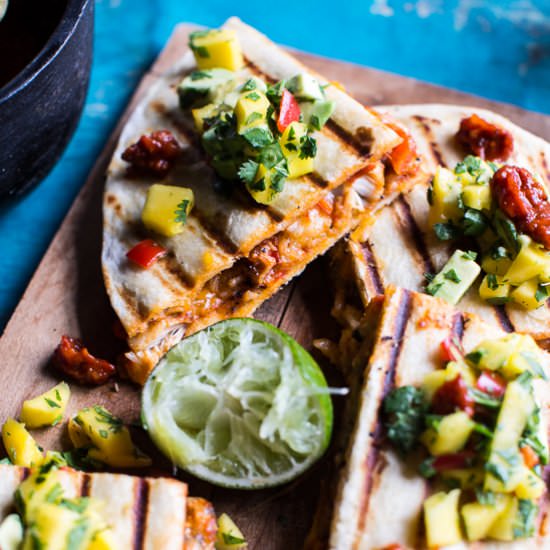 Fiesta Chicken Quesadillas