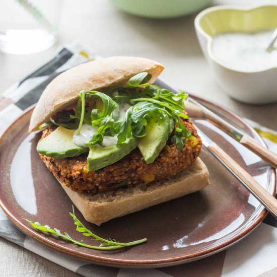 Veggie Quinoa & Beans Burger