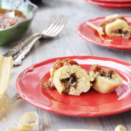 Vegan Mushroom Tamales