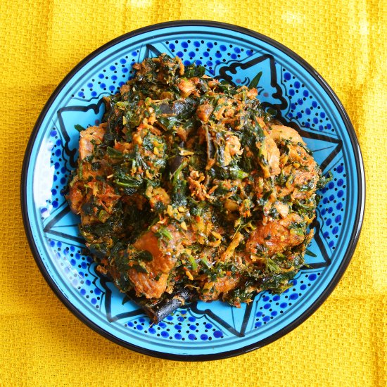 Spinach + Smoked Fish Stew