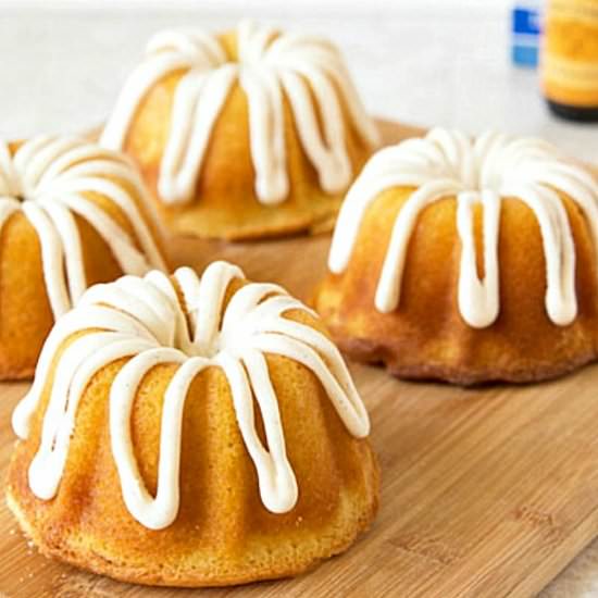 Mini Creamsicle Bundt Cake