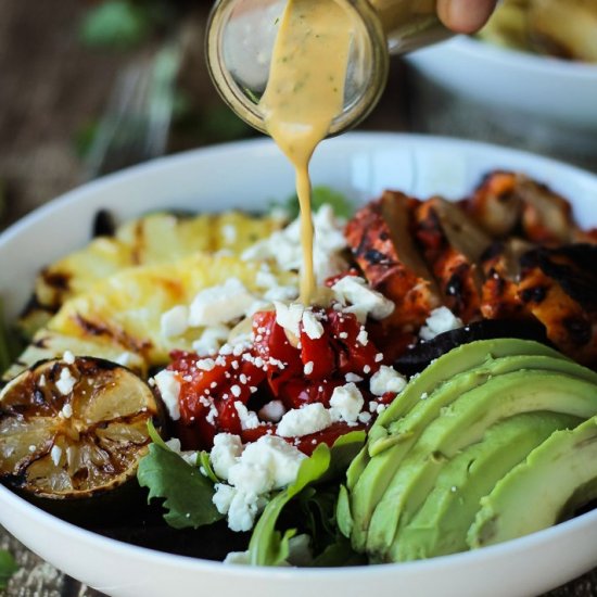 Harissa Lime Grilled Chicken Salad