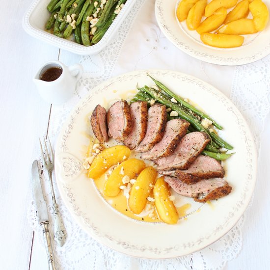 Duck Breasts with Caramelized Apple