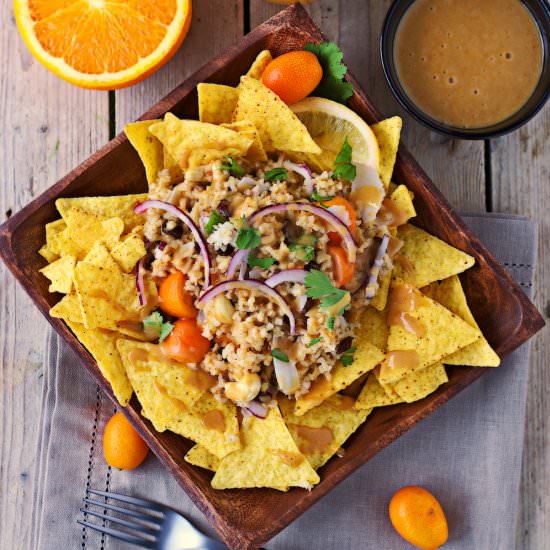 Bulgur-Kumquat Tortilla Salad