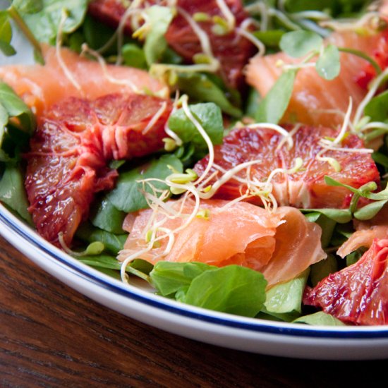 Asian Smoked Salmon Salad