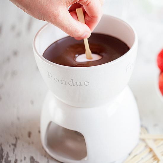 Chocolate and Strawberry Fondue