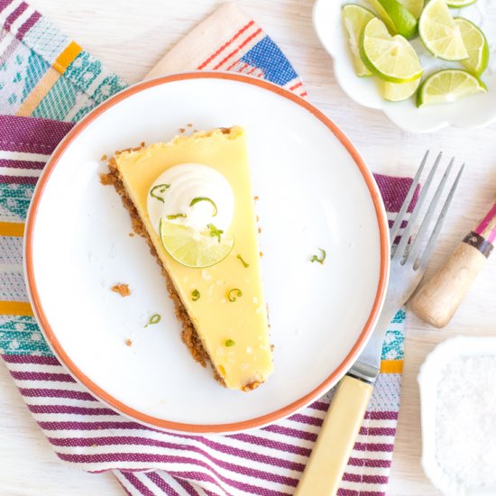 Lime Tequila Tart w/ Pretzel Crust