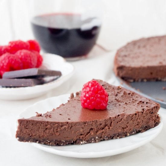 Red Wine & Chocolate-Raspberry Tart