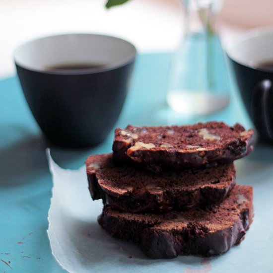 Chocolate Tea Bread with Benefits