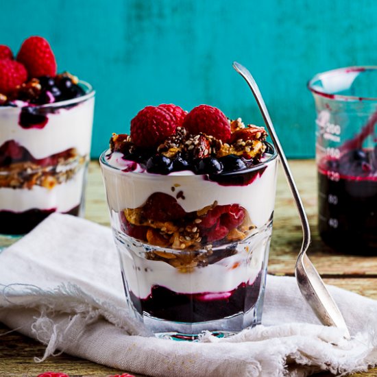 Low carb breakfast parfaits