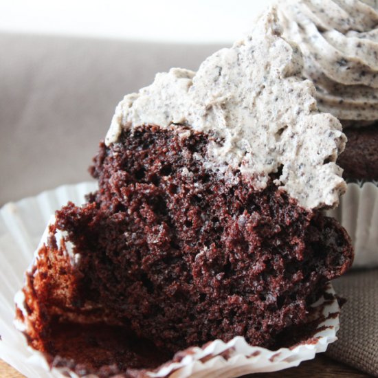 Chocolate and baileys cupcakes