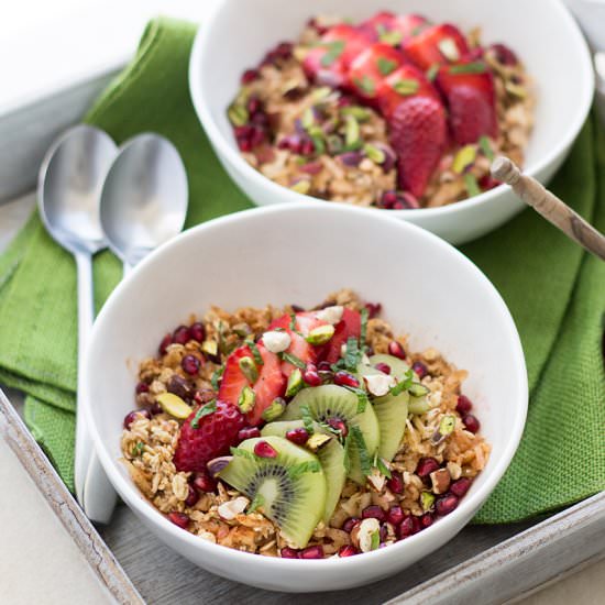 Dairy-free Bircher muesli