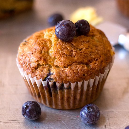 Blueberry and Banana Muffins