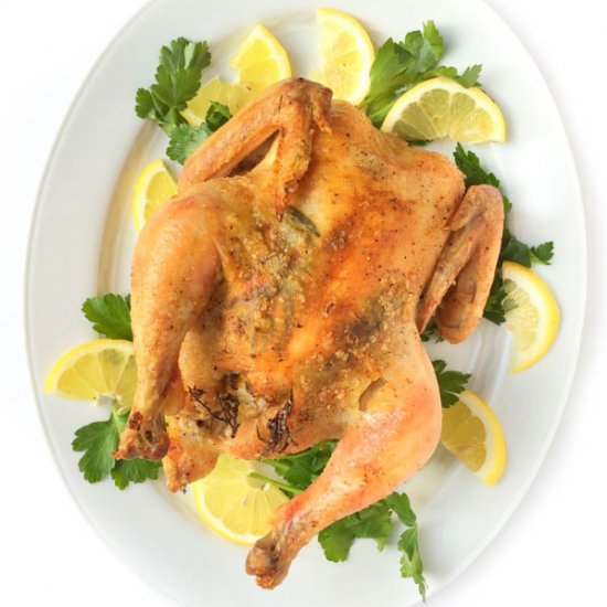 Lemon Garlic Roasted Chicken