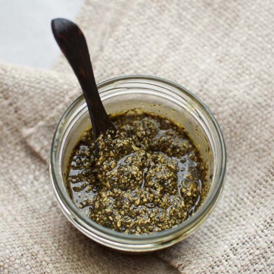 Roasted pumpkin seed pesto