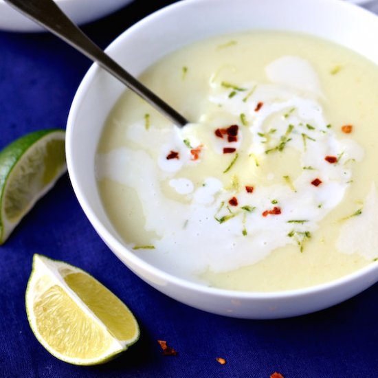 Cauliflower, Coconut & Lime Soup