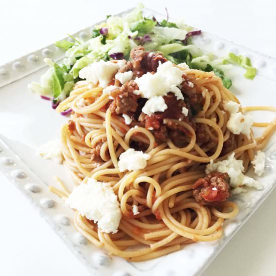 Spicy Chipotle & Poblano Spaghetti