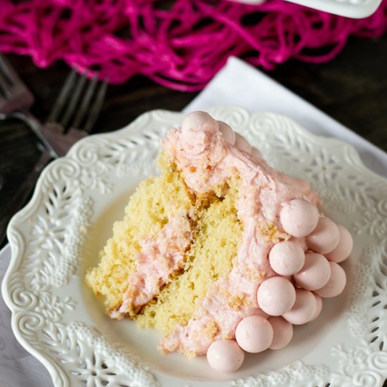 Strawberry Milkshake Cake