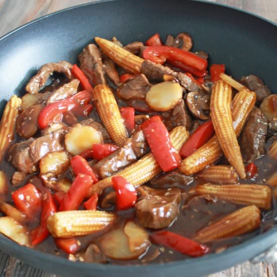 Beef & Vegetable Sesame Stir-Fry