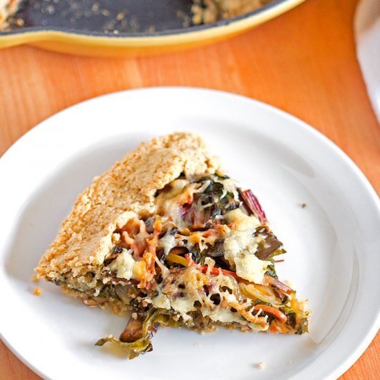 Swiss Chard & Mushroom Galette