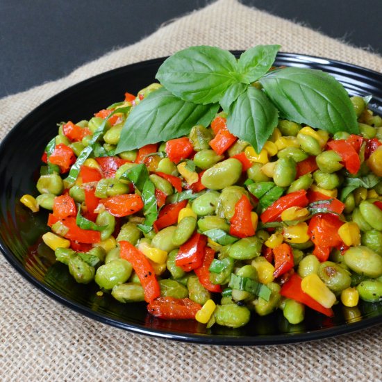 Oven Roasted Edamame Salad