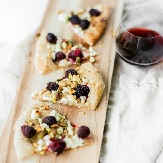 Blackberry Pistachio Flatbread