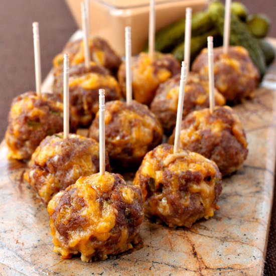 Cheeseburger Meatballs