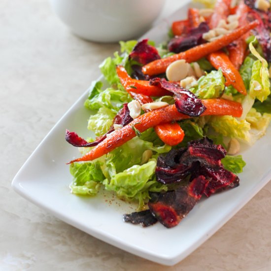 Marcona Almond & Beet Chip Salad