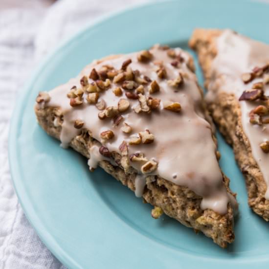 Banana Maple Pecan Scones