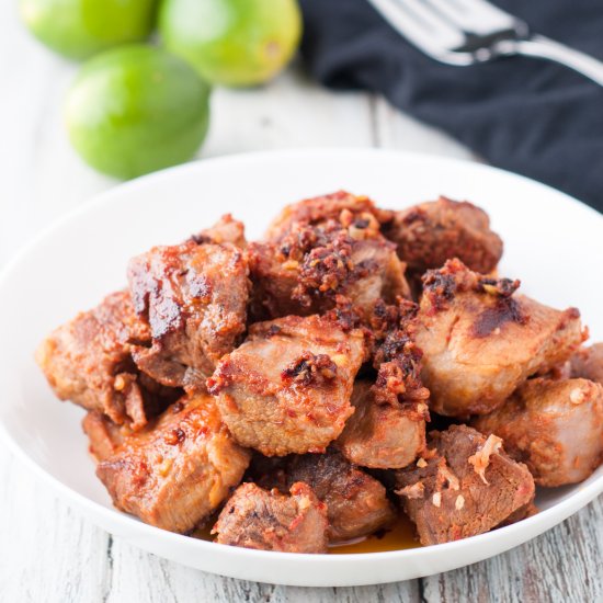 Portuguese Marinated Pork -Torresmo