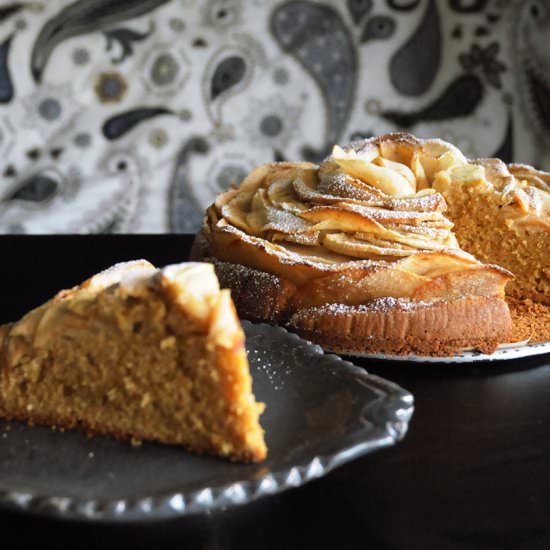 Gluten-Free Apple Flower Cake