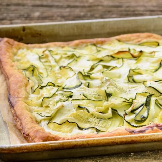 Goat Cheese Zucchini Tart