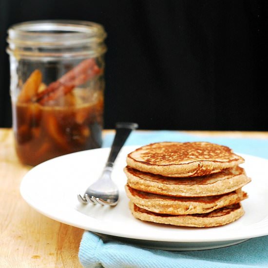 Cinnamon Oat Pancakes