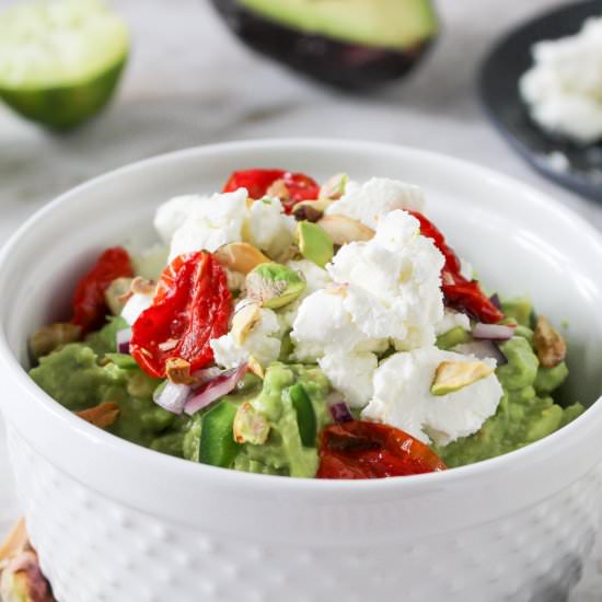 Guacamole with Goat Cheese