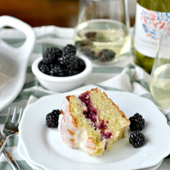 Pound Cake with Chardonnay Glaze