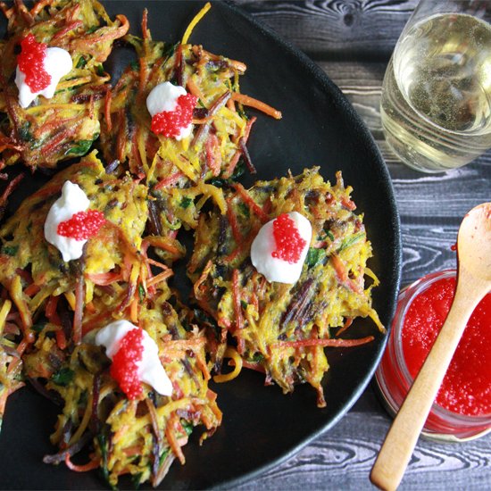 Heirloom Carrot and Beet Latke