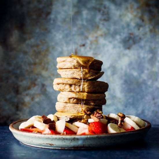 Vegan Banana Pancakes For One