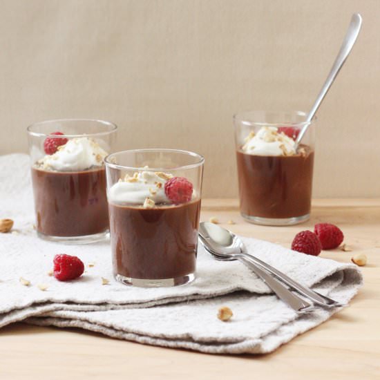 Chocolate & Hazelnut Pots de Crème