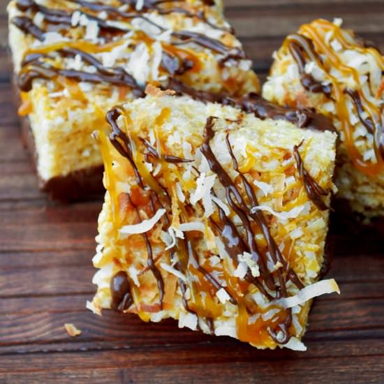 Samoa Rice Krispie Treats