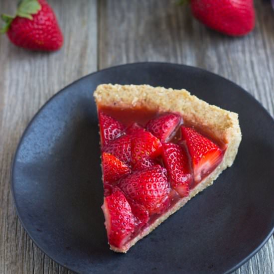 No-Bake Vegan Strawberry Pie