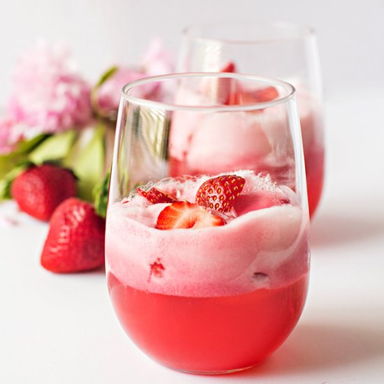 Strawberry Sorbet Float