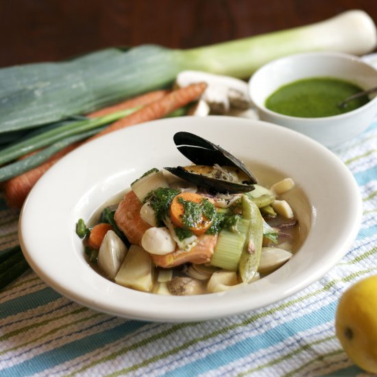 Slow Cooker Seafood Pot-au-Feu