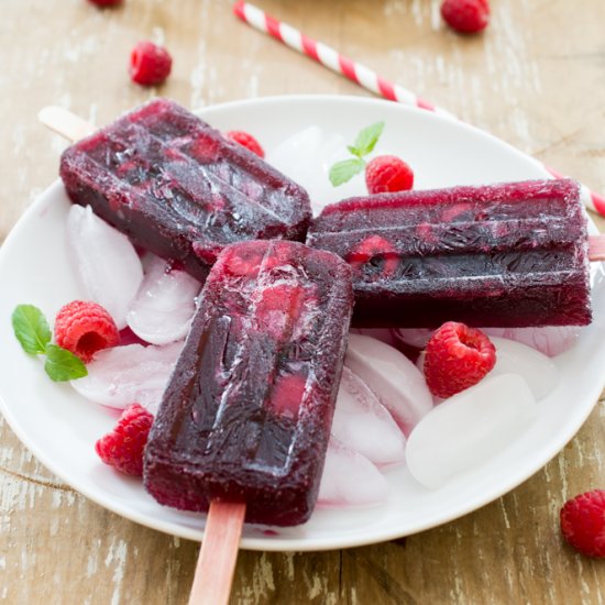 4 Ingredient Sangria Popsicles