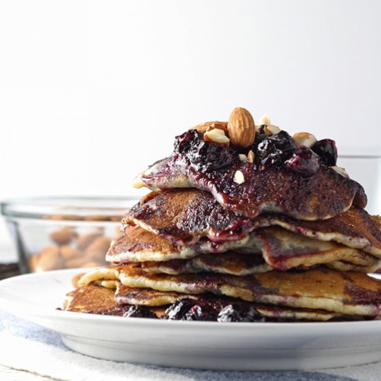 Blueberry Almond Pancakes